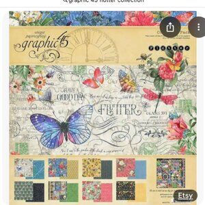 Discontinued Graphic 45 Flutter Deluxe Collection, Never used